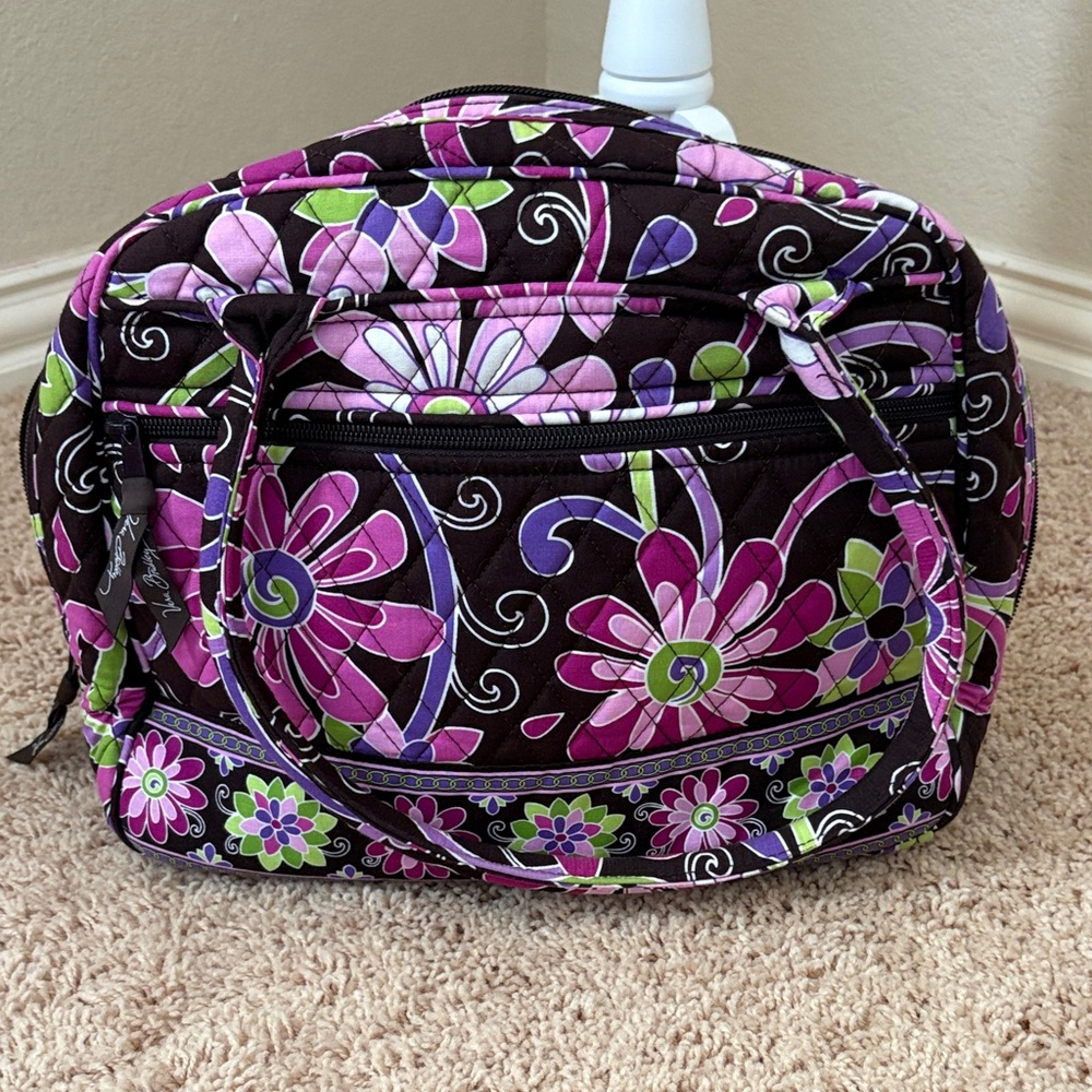 Vera Bradley Pink and Purple Floral Travel Bag
